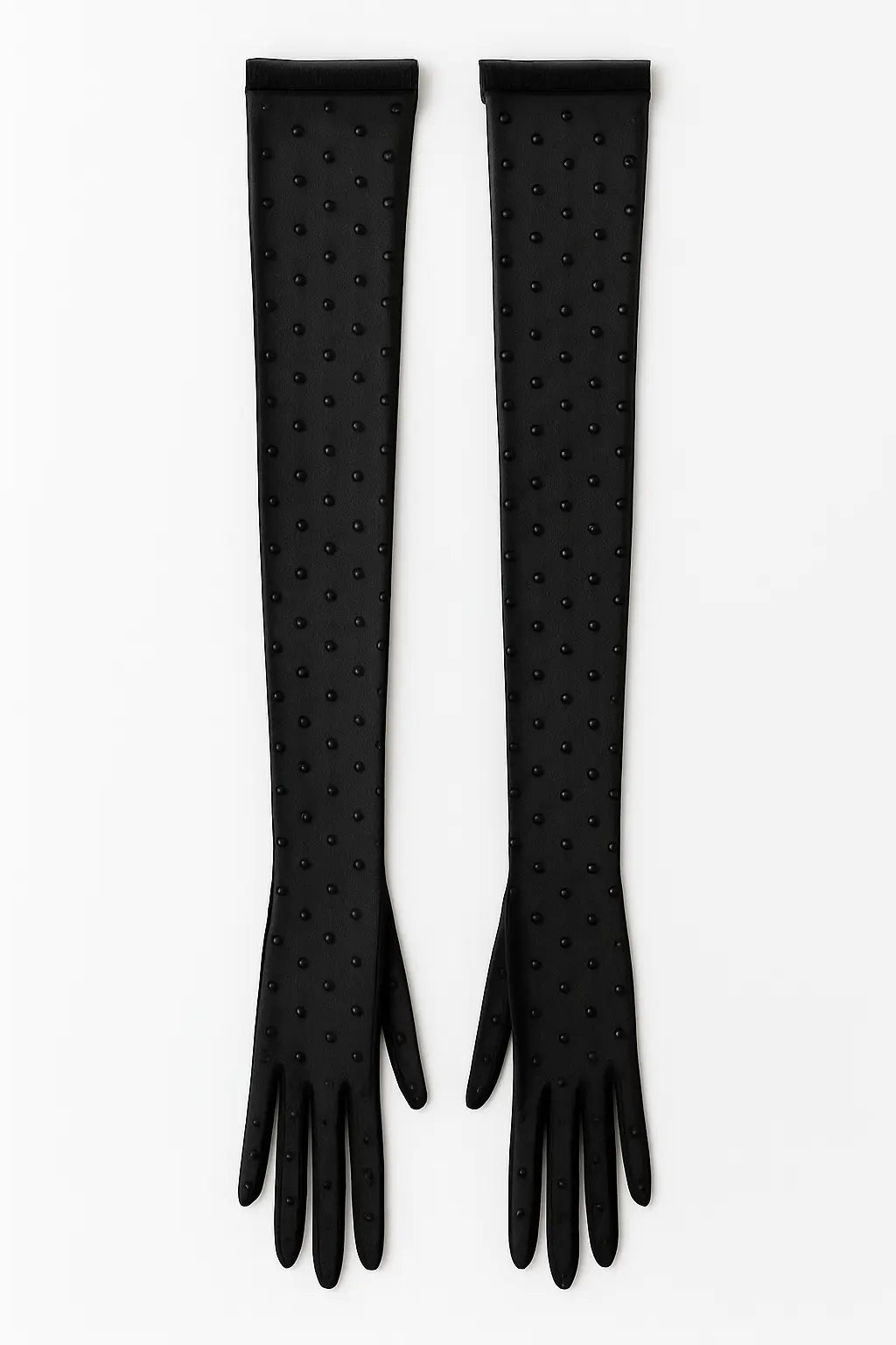 Black Rhinestone Gloves Smack Touch