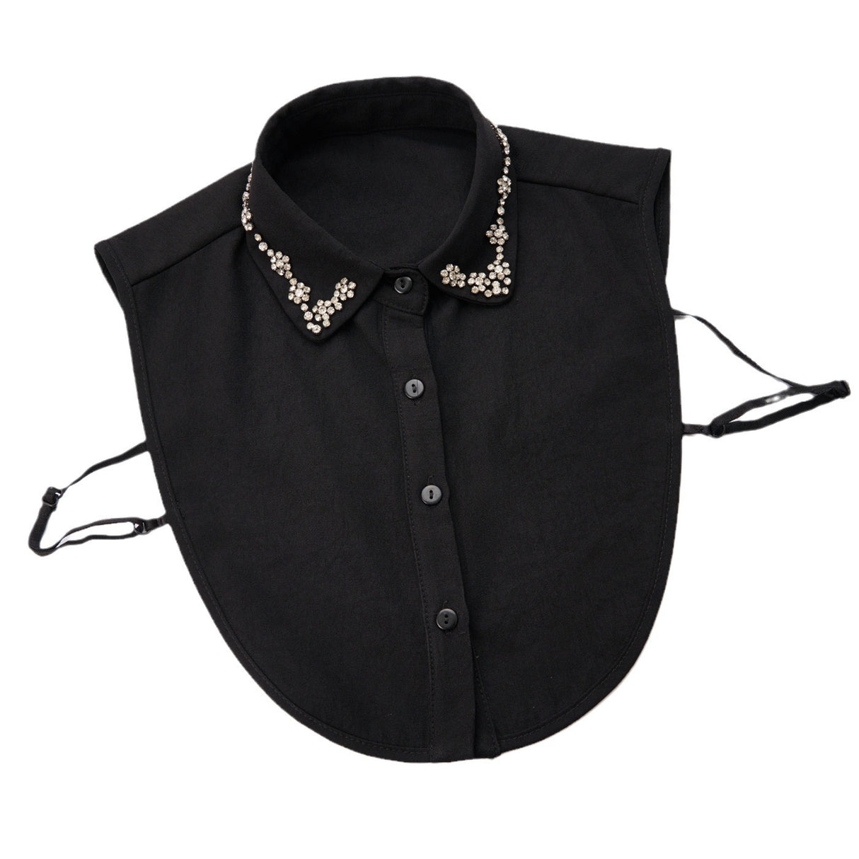 طوق ديكي مزين بزهرة من أحجار الراين