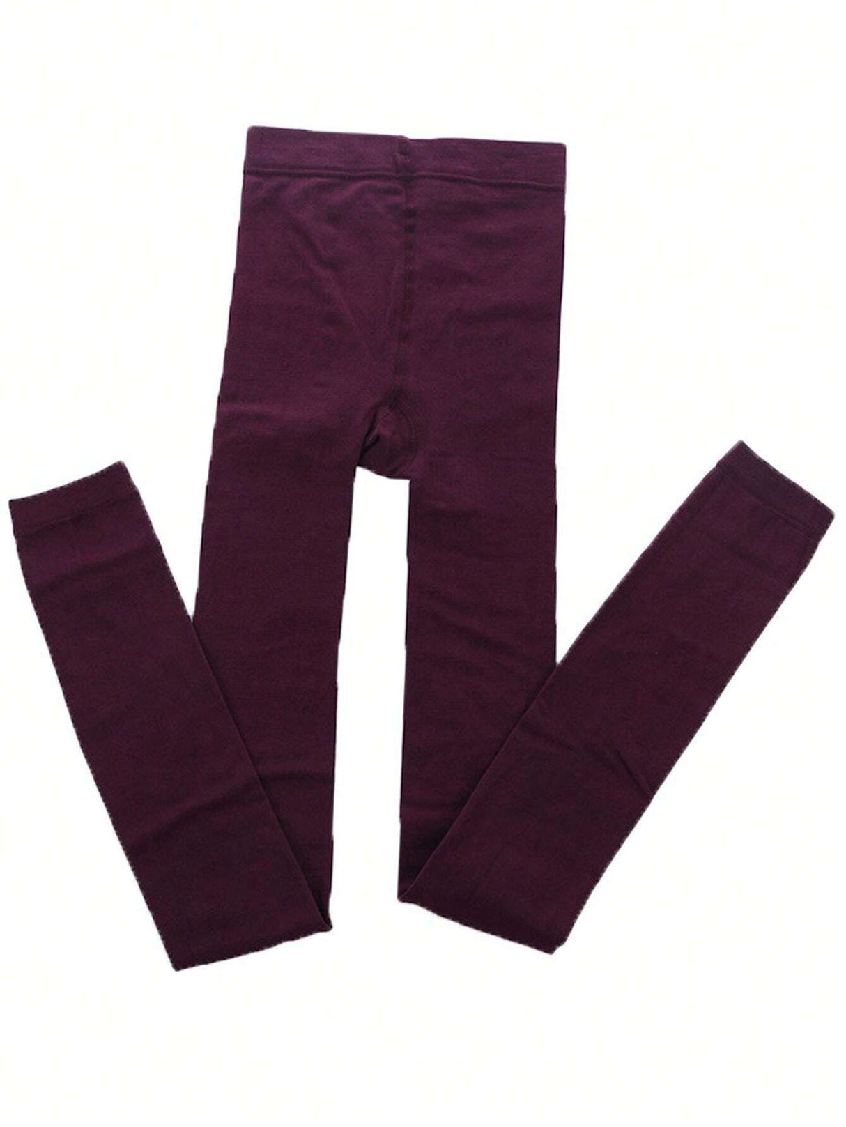 جوارب طويلة من الصوف باللون الأحمر للنساء