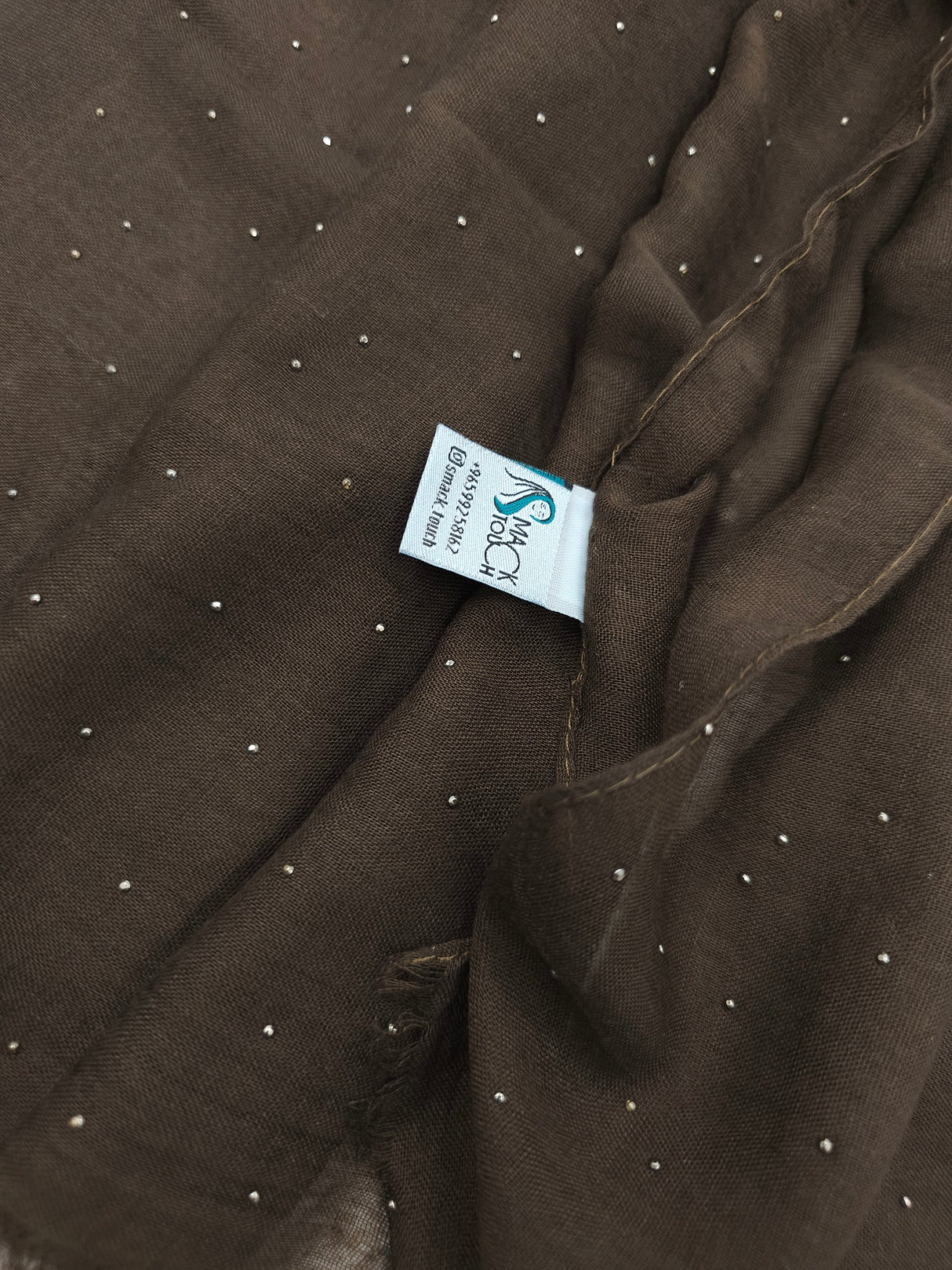 خام شال خفيف مع كريستال