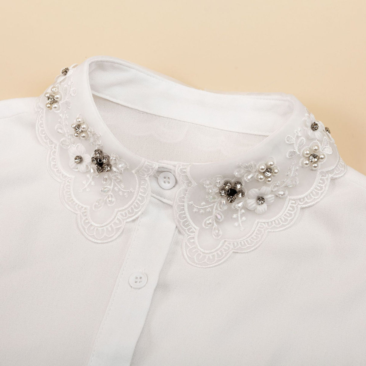 طوق ديكي كريستالي مزهر