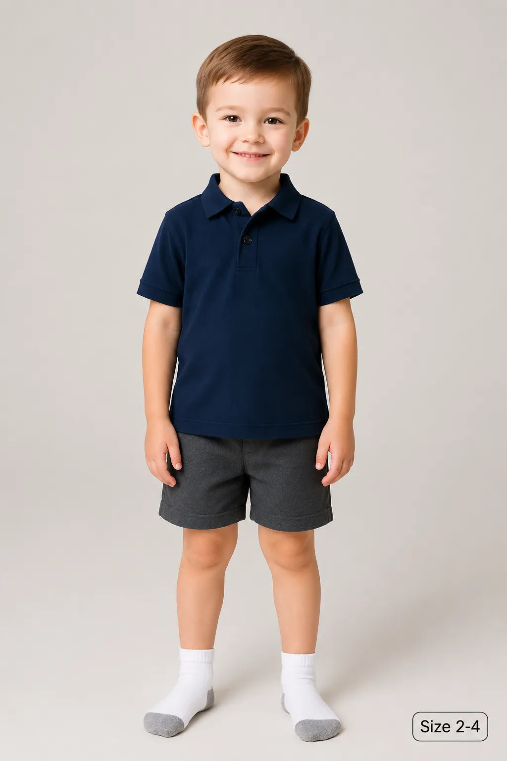 Long White Grey School Socks (12 Pair)