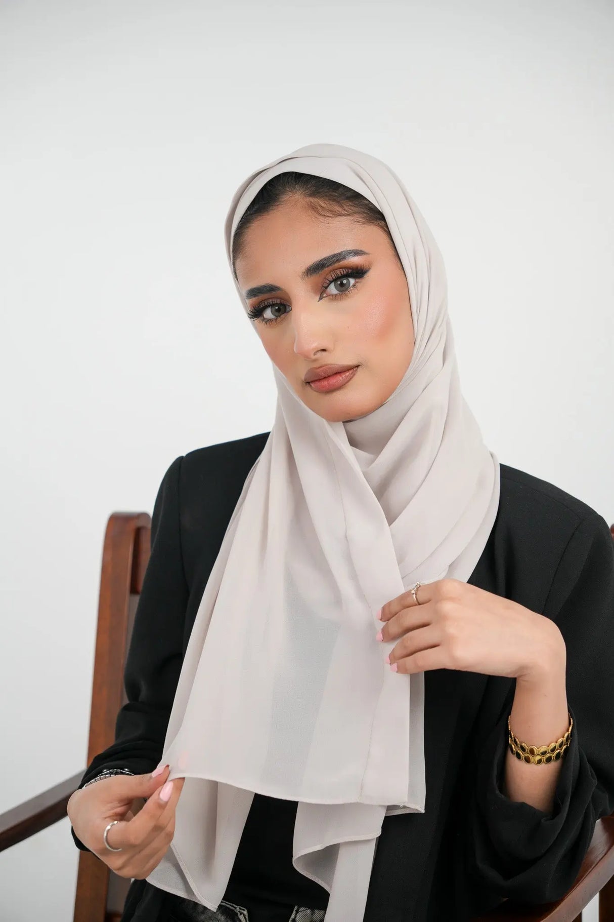 Chiffon with Canvas Hijab Smack Touch (Hijab)