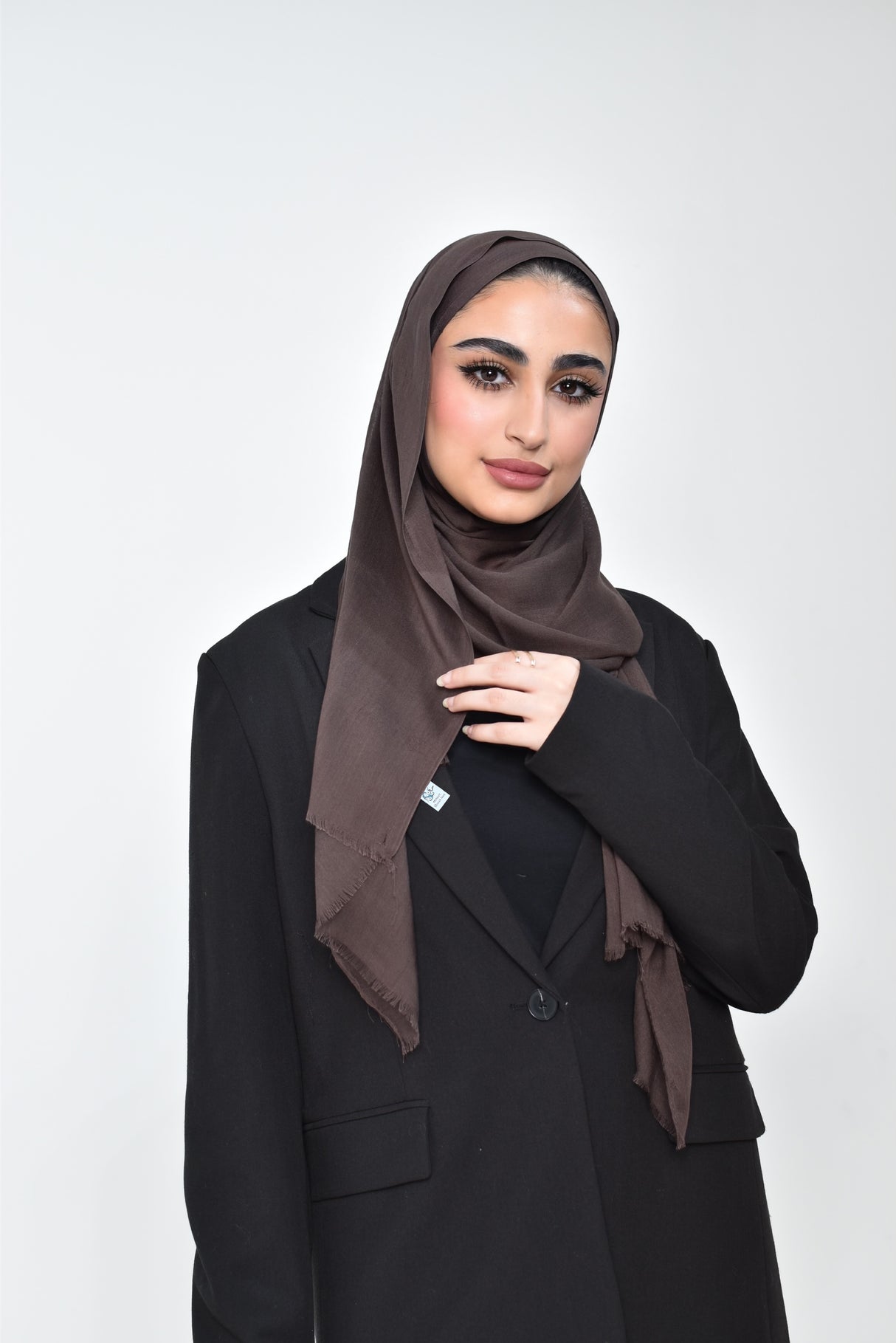 شال فيسكوز فاخر عرض صغير حجاب