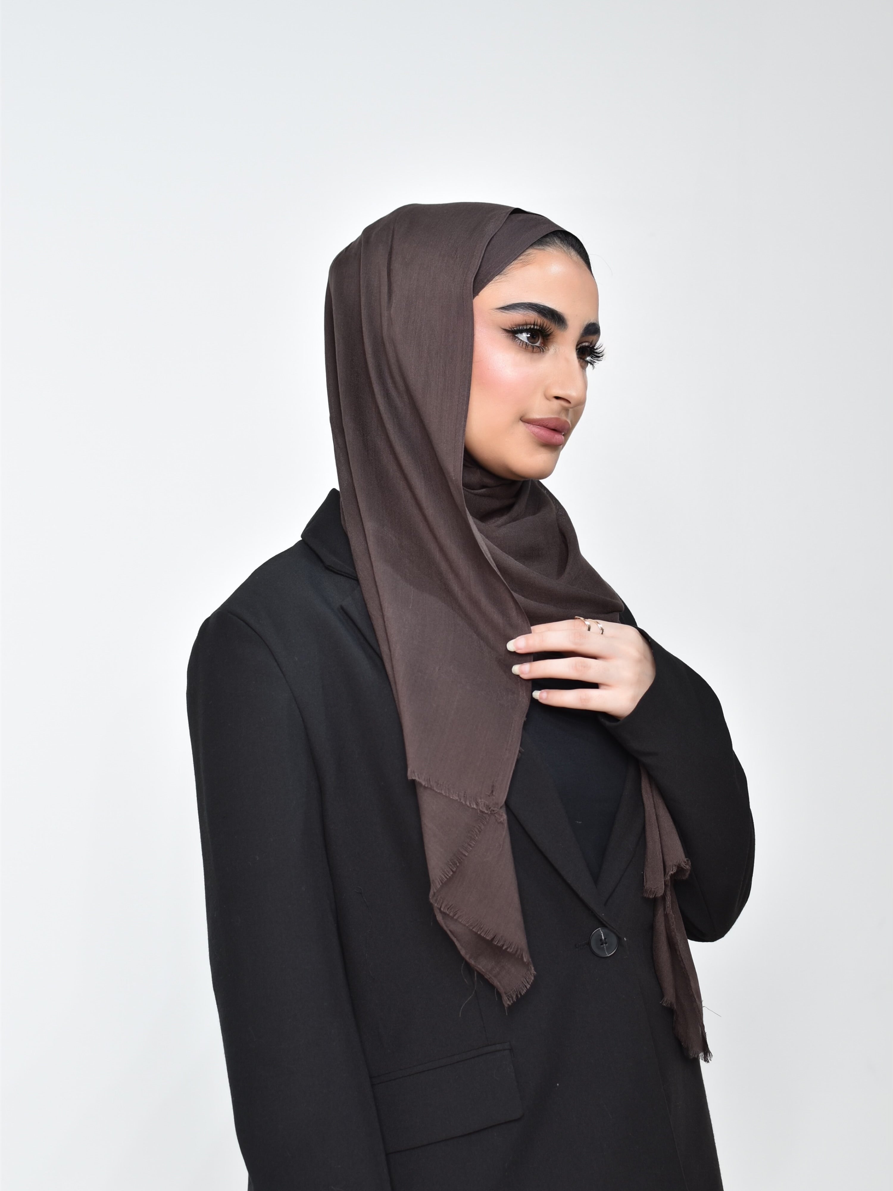 شال فيسكوز فاخر عرض صغير حجاب