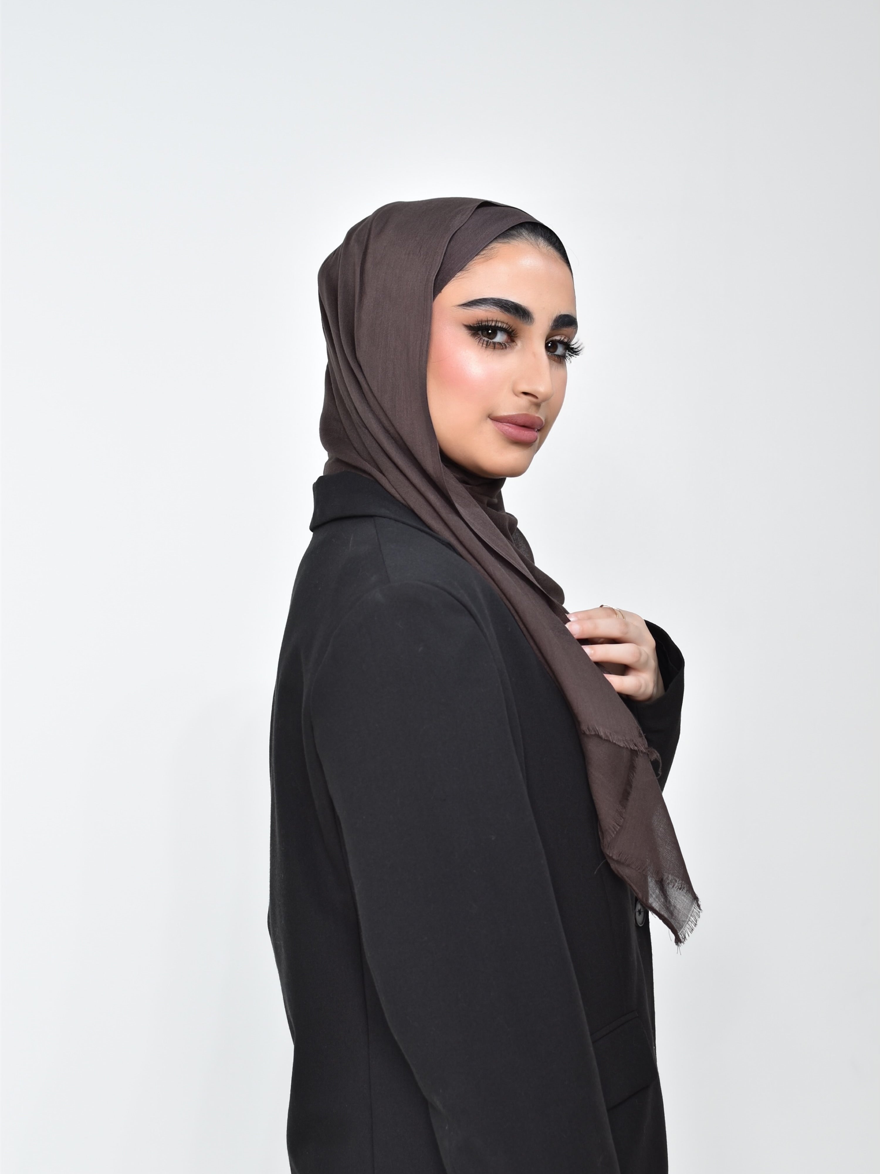 شال فيسكوز فاخر عرض صغير حجاب