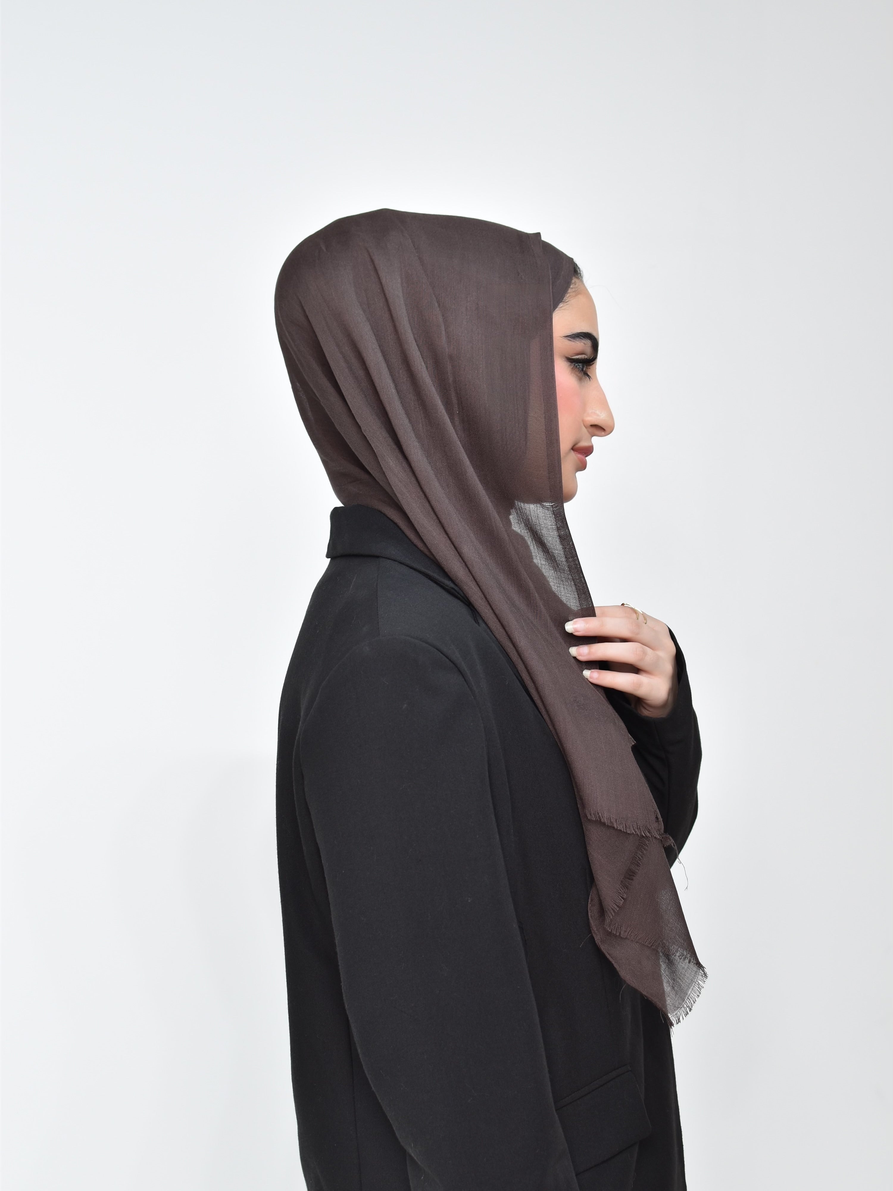شال فيسكوز فاخر عرض صغير حجاب