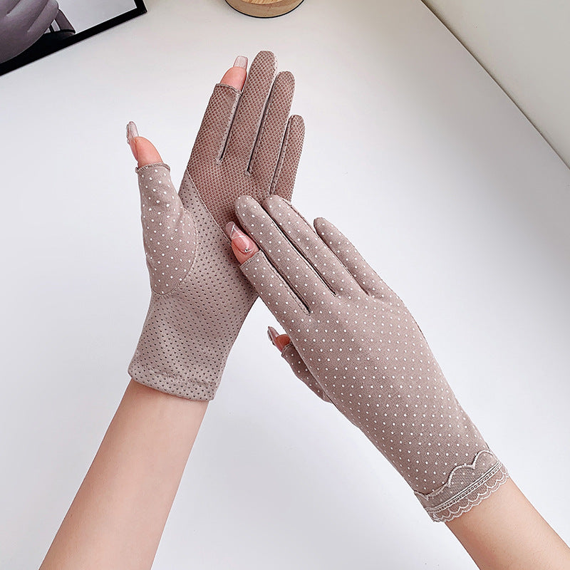 قفازات مع السيارة | 2 إصبع مفتوح