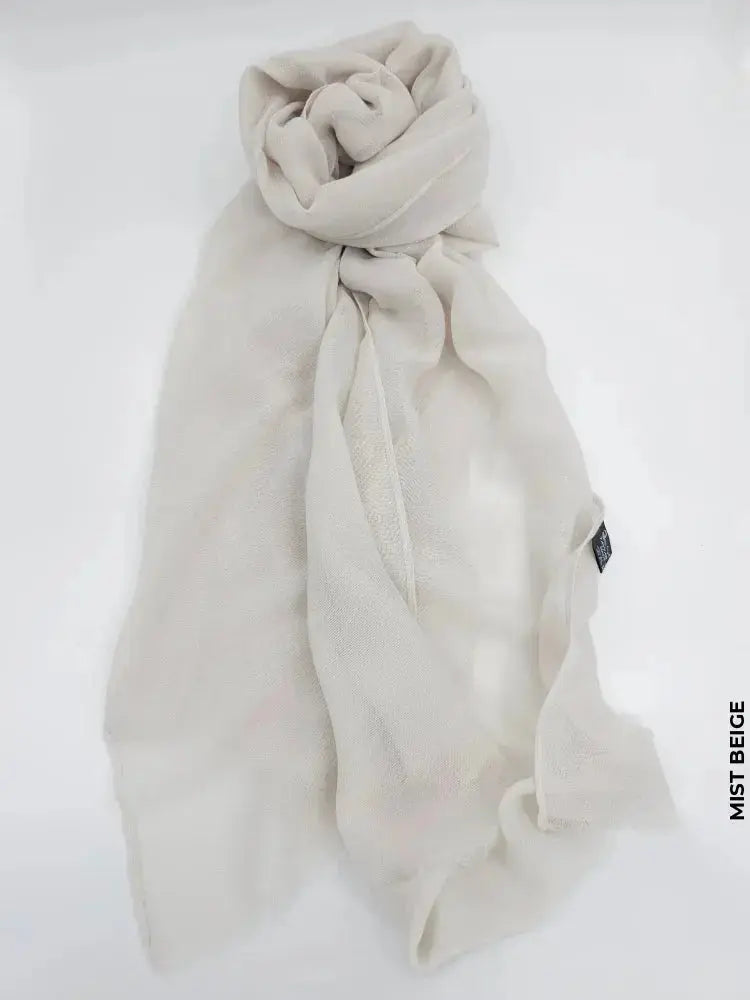 Taiyyab Light Weight Scarf Mist Beige Linen