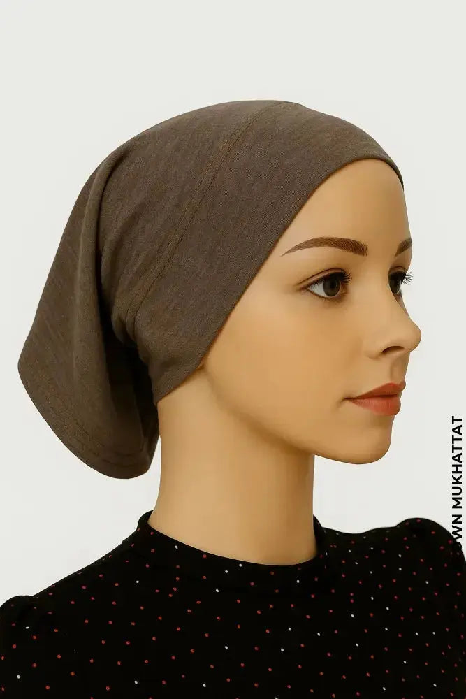 Amta Murabba Cap Undercap Brown Mukhattat undercaps