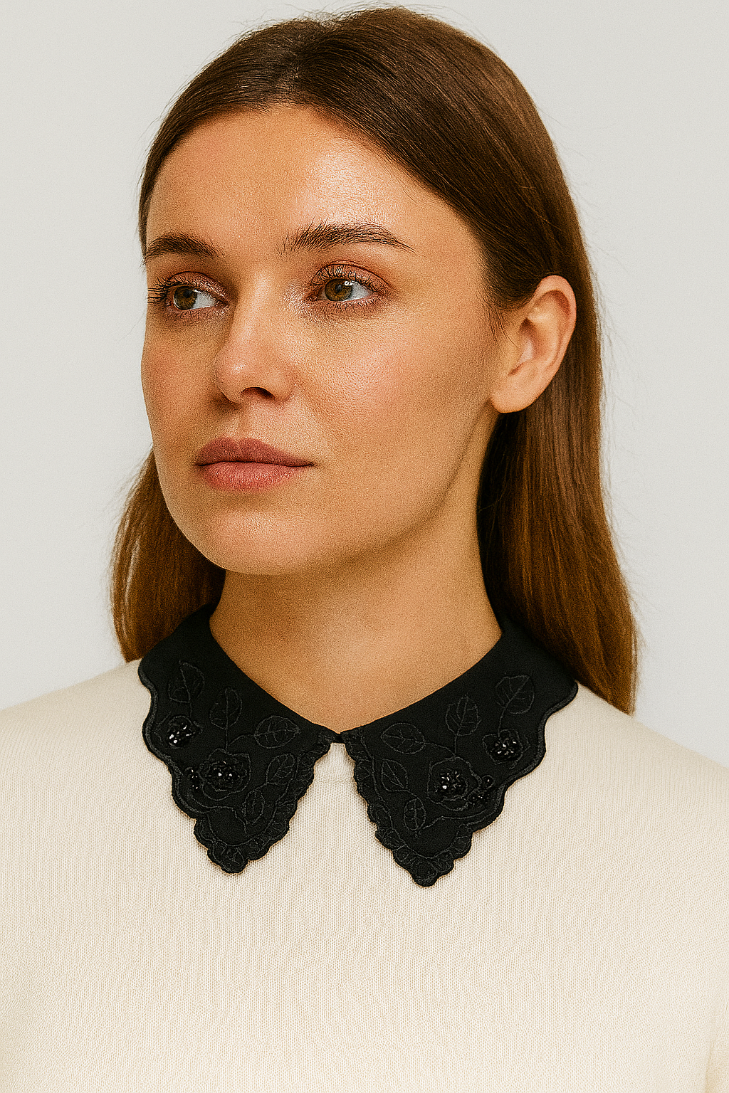 طوق كريستال مزيف على الطراز الكوري