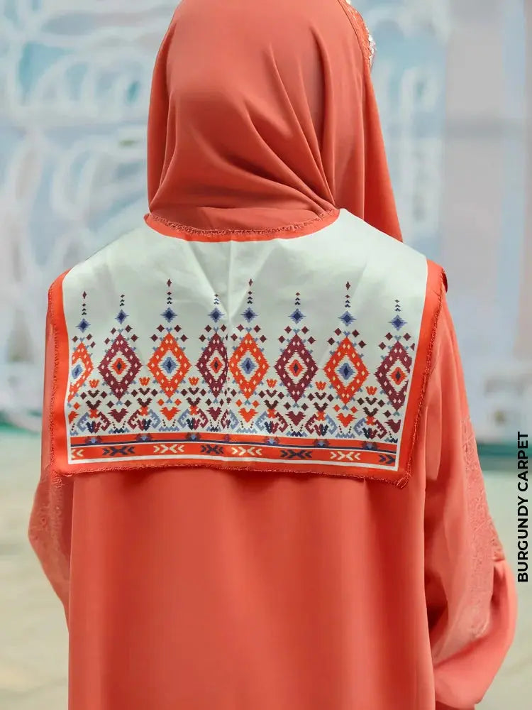 Fashionable Dickey Collar Burgundy Carpet Collar