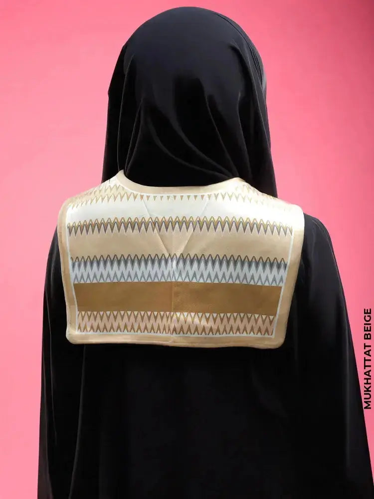 Fashionable Dickey Collar Mukhattat Beige Collar