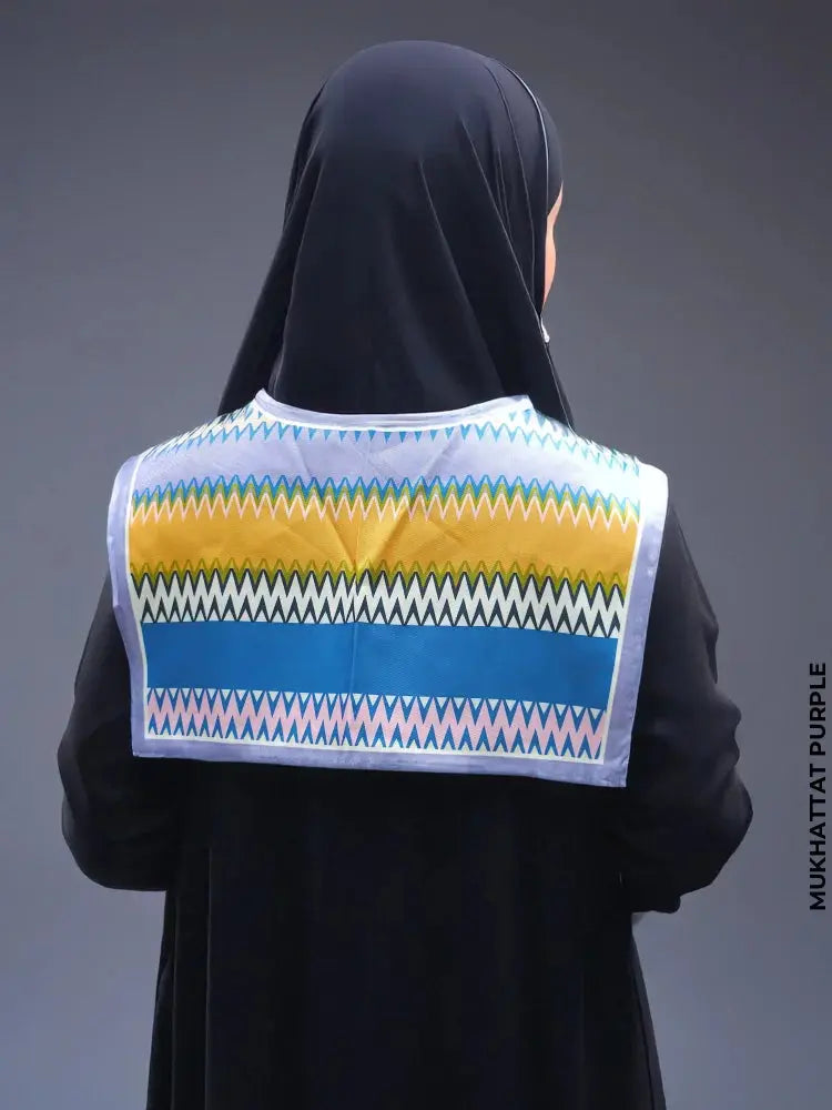 Fashionable Dickey Collar Mukhattat Purple Collar