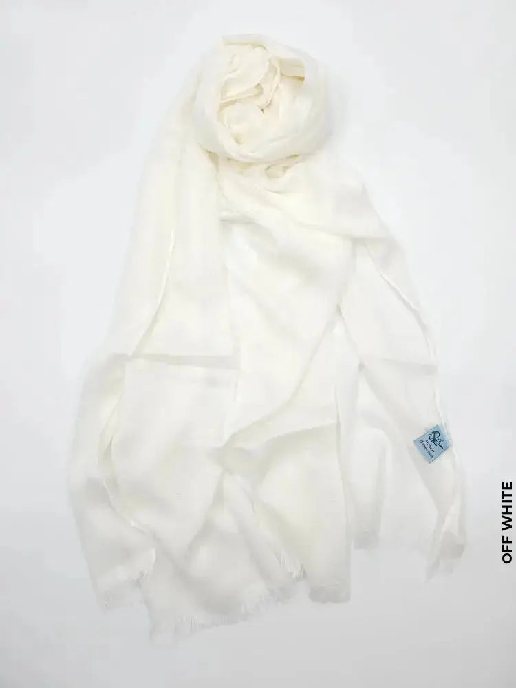Premium Viscose Shawl Hijab Off White Scarf (Hijab)