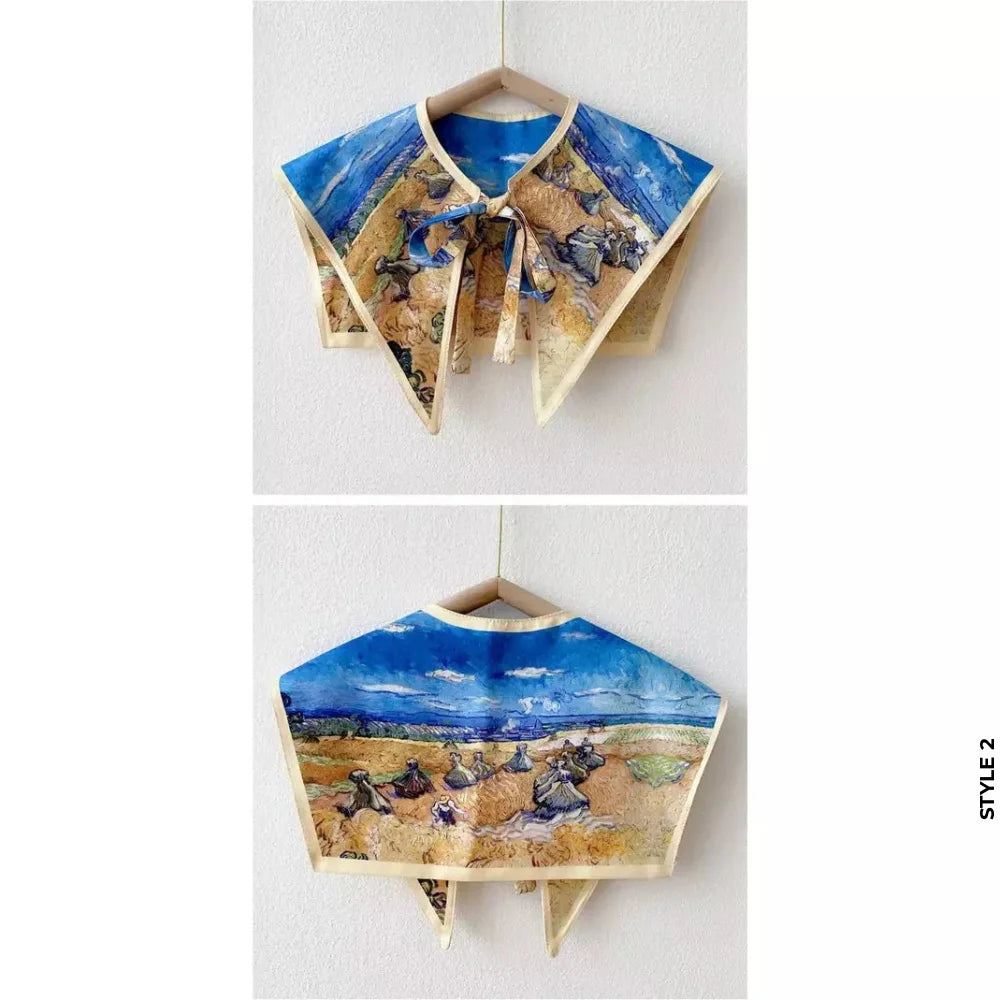 Printed Dickey Collar 3D Design 4 color style