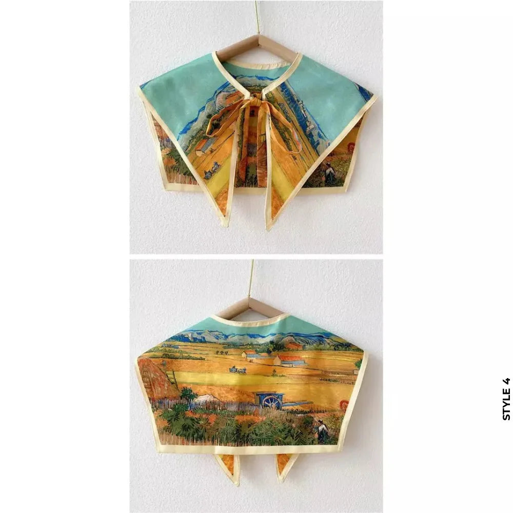 Printed Dickey Collar 3D Design 4 color style