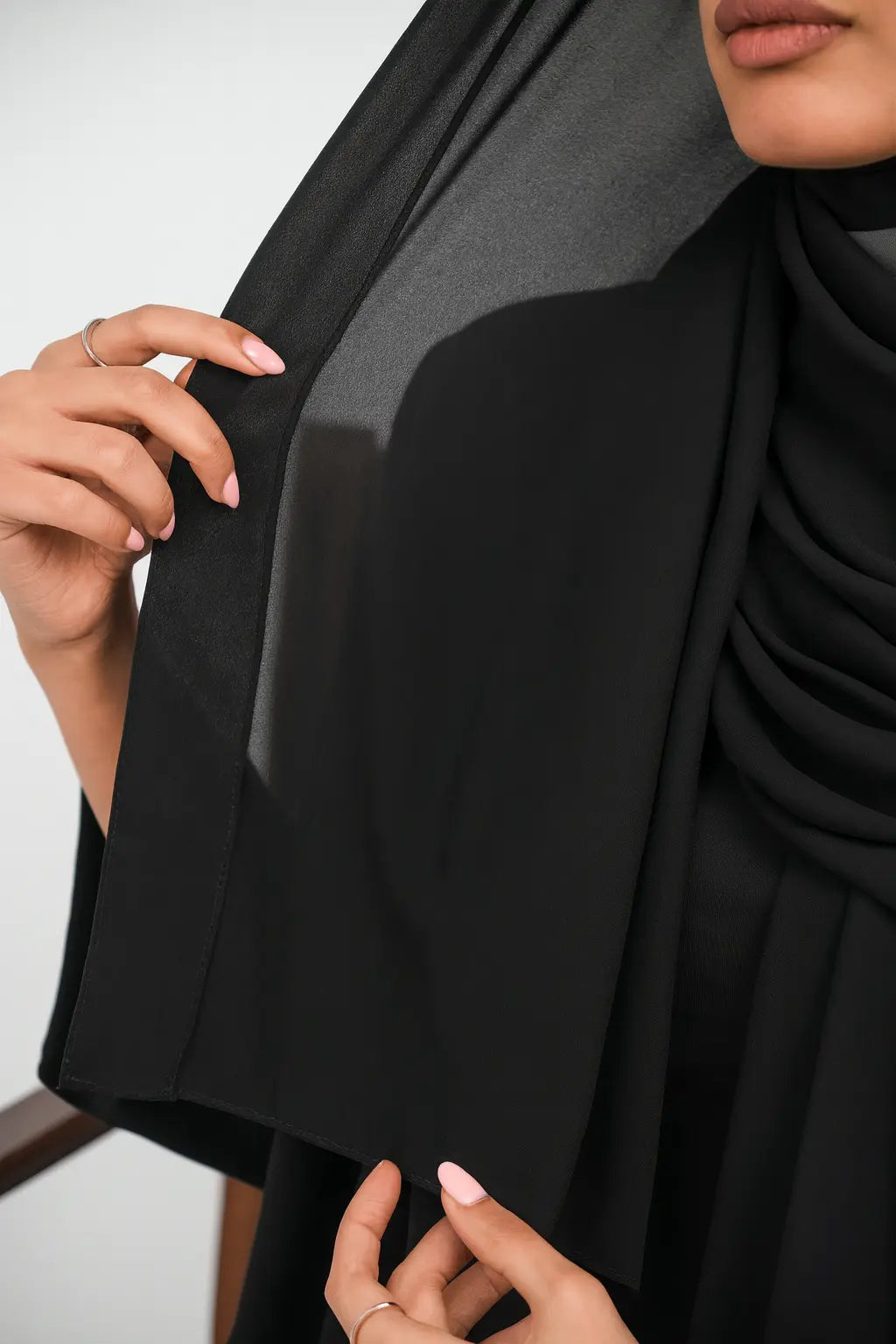 Chiffon with Canvas Hijab Smack Touch (Hijab)