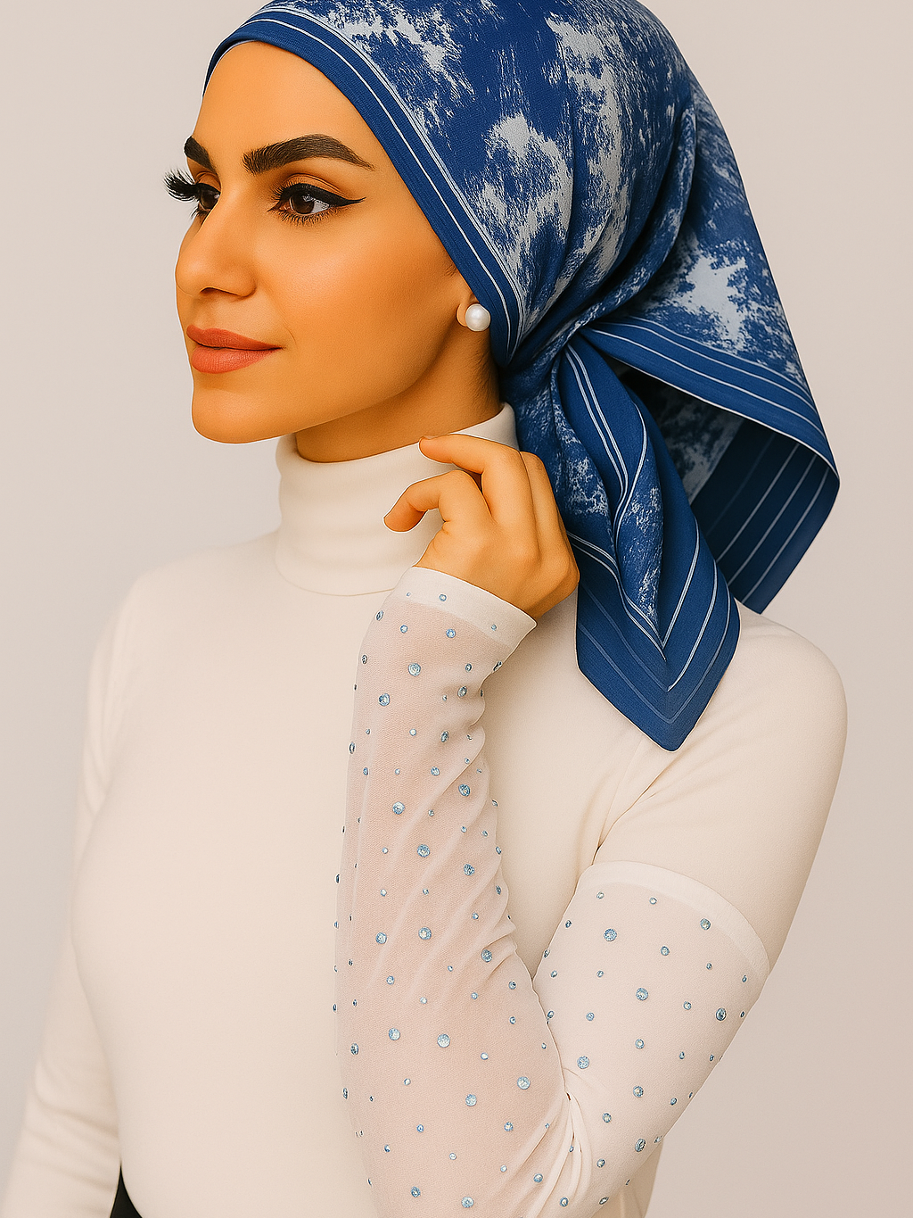 Rhinestone arm sleeves for women