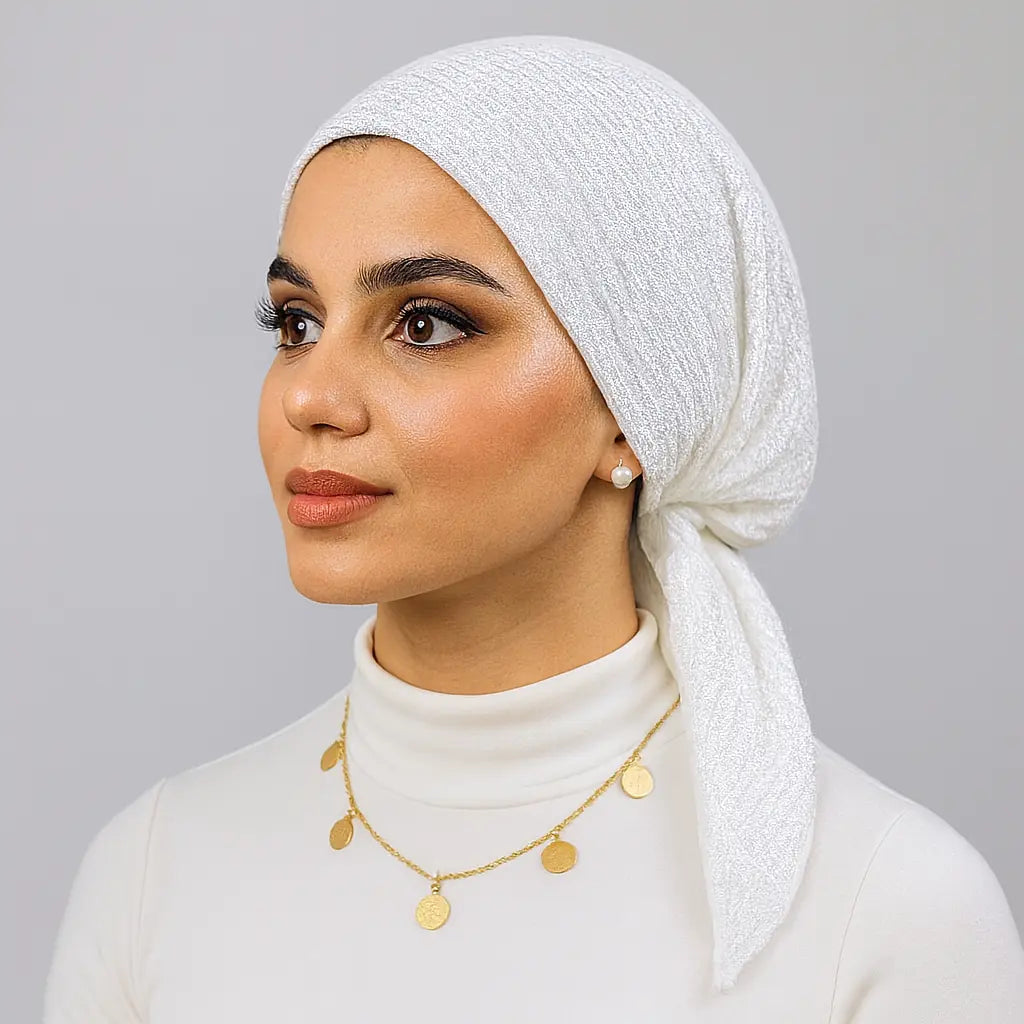 Crinkle Hijab Murabba scarf 90*90 Smack Touch (Hijab)