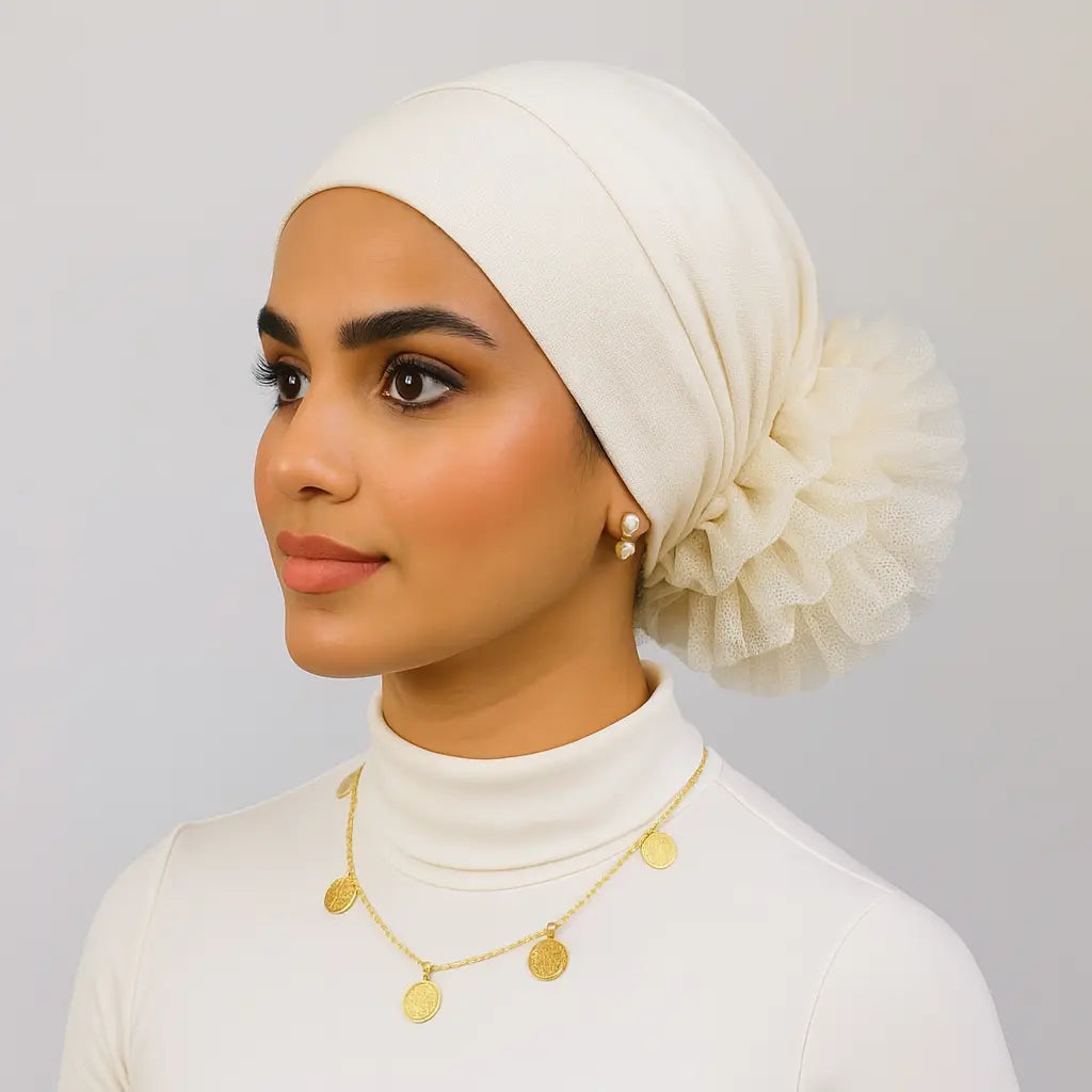 Puff Cap | Under Hijab | With Hijab Smack Touch (Hijab Accessories)