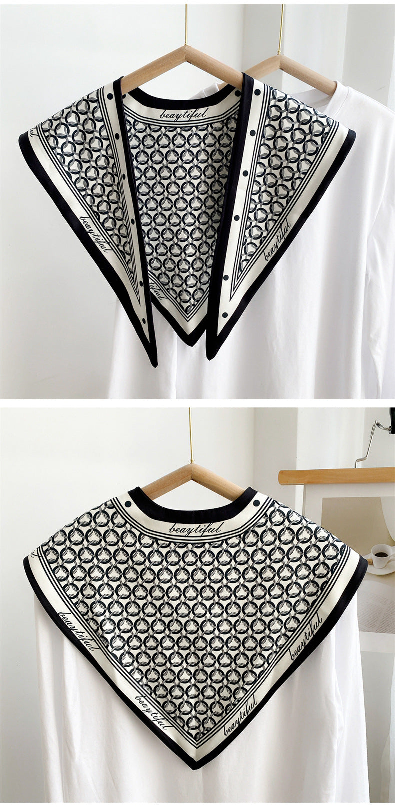 وشاح واقي من الشمس بطبعة مثلثة