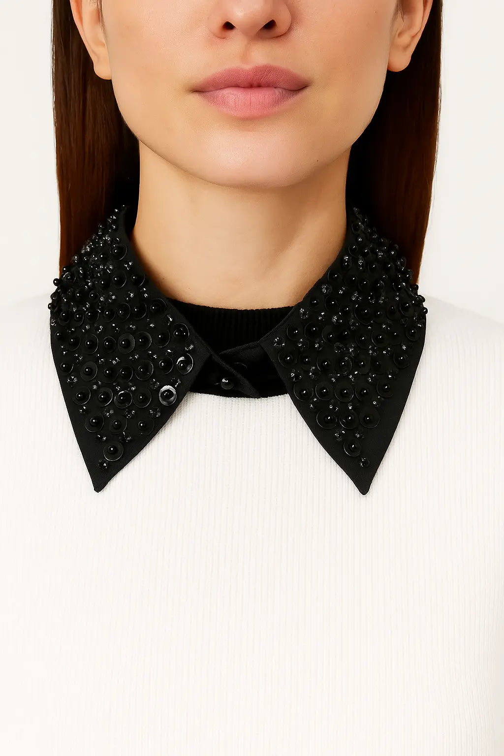 Pearl sequins luxurious false collar Smack Touch (Collars)