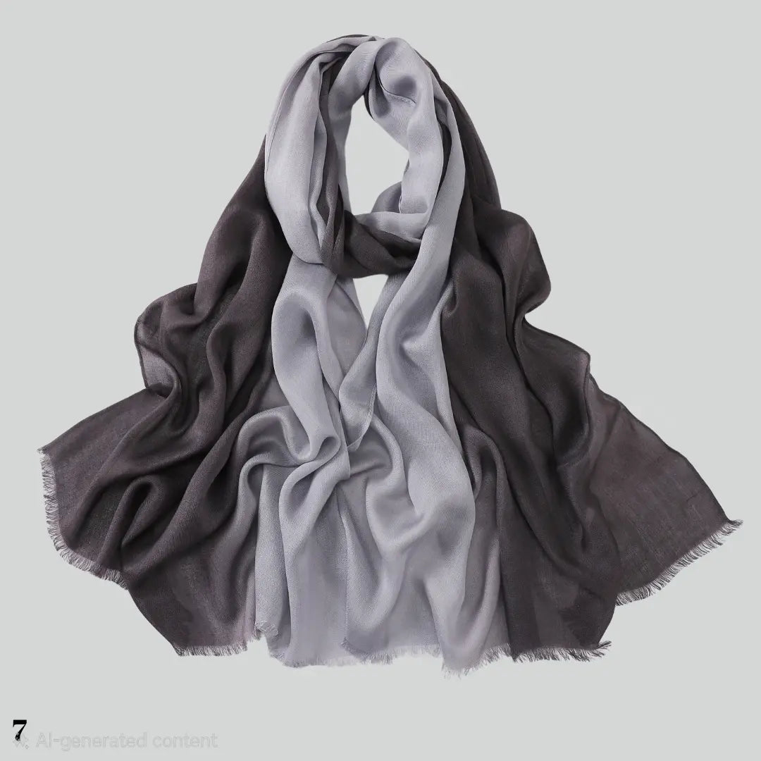 Shaded Linen Viscose Scarf Smack Touch