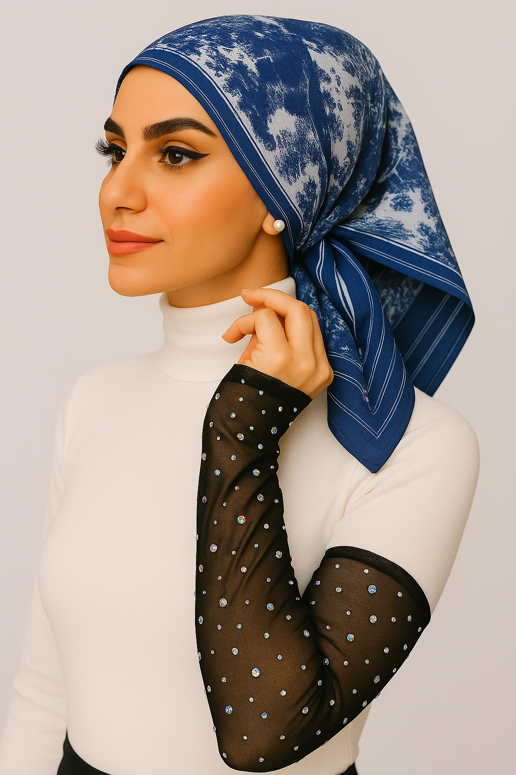 Rhinestone arm sleeves for women