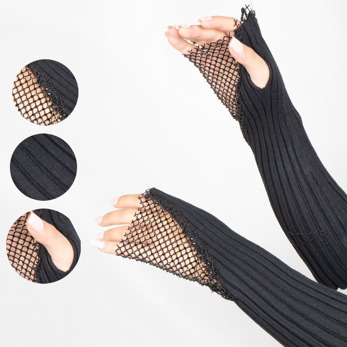 أكمام يد شتوية دافئة للنساء