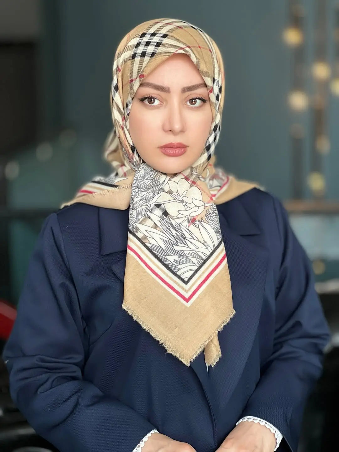 Viscose wool scarf Hijab Murabba 90*90 Smack Touch (Collars)