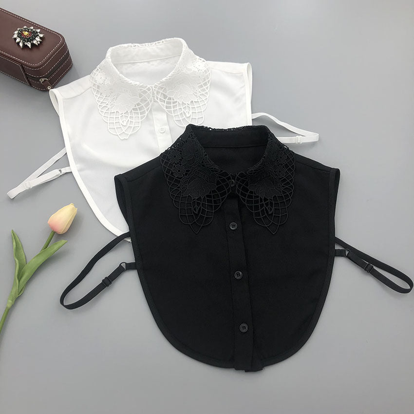 طوق ديكي من الدانتيل للنساء | سادة