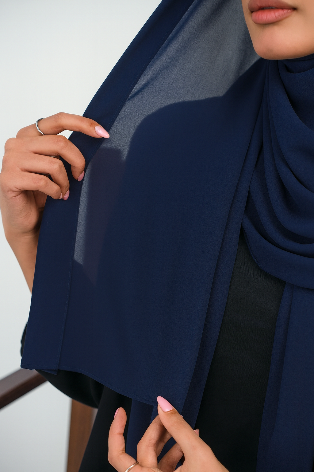 حجاب شيفون مع قماش