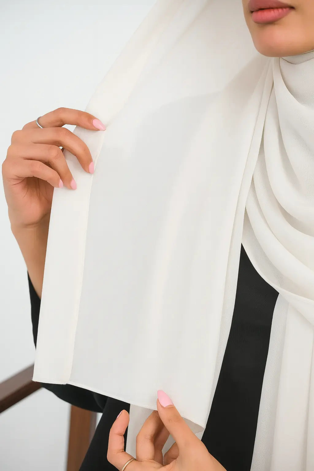 Chiffon with Canvas Hijab Smack Touch (Hijab)