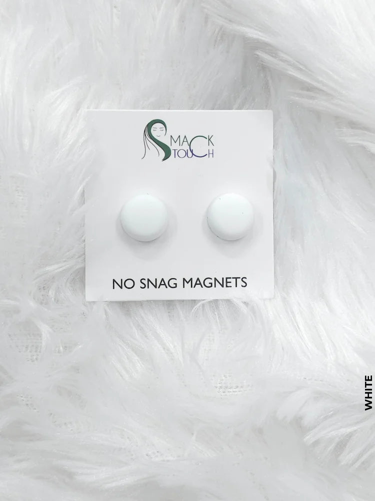 Super Strong Magnetic Hijab Pins (2 Pcs) White Buckle