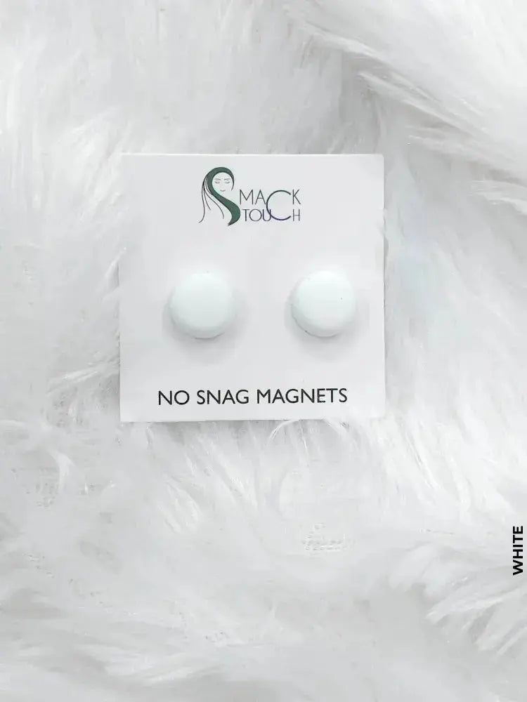 Super Strong Magnetic Hijab Pins (2 Pcs) White Buckle