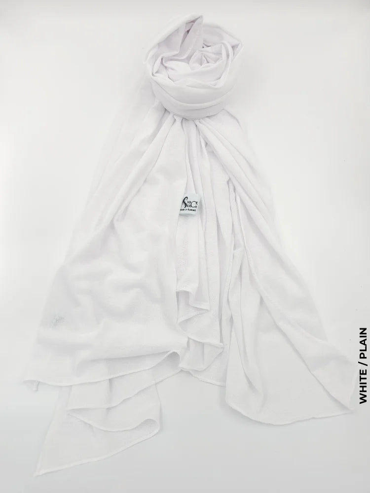 Turkey Malmal Hijab White / Plain Scarf (Hijab)