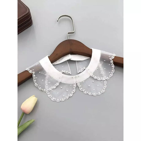 Rhinestone bead decor and Scissor collar