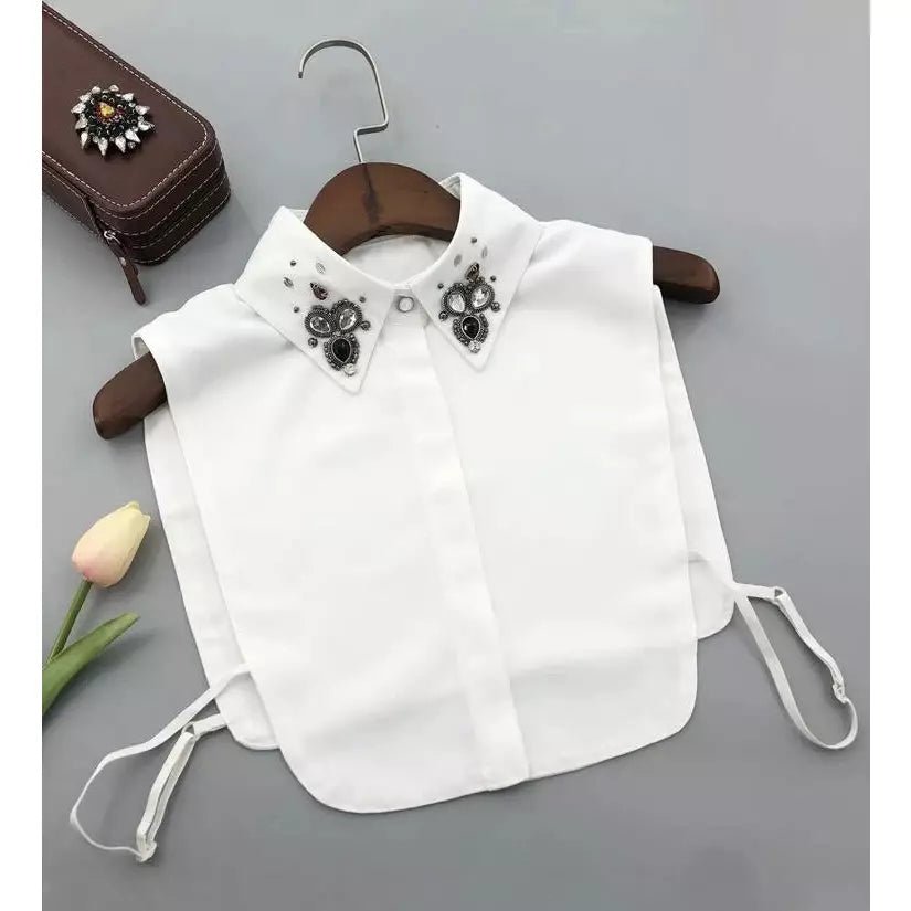 Rhinestone Decor Dickey Collar for women