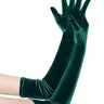 Long Velvet Gloves for winter