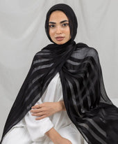 Half linen With half Satin Stripes