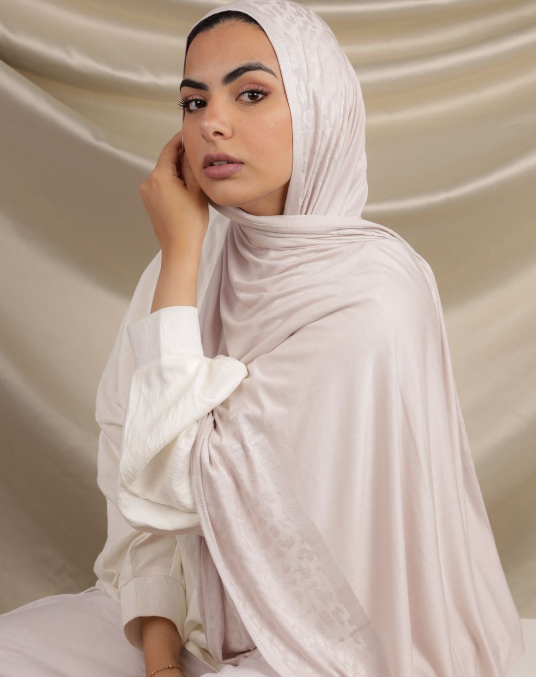 Cotton Jacquard Shawl | Kuwait Lady