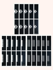 3pcs fingertip hollow out stencil set