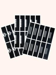 3pcs fingertip hollow out stencil set