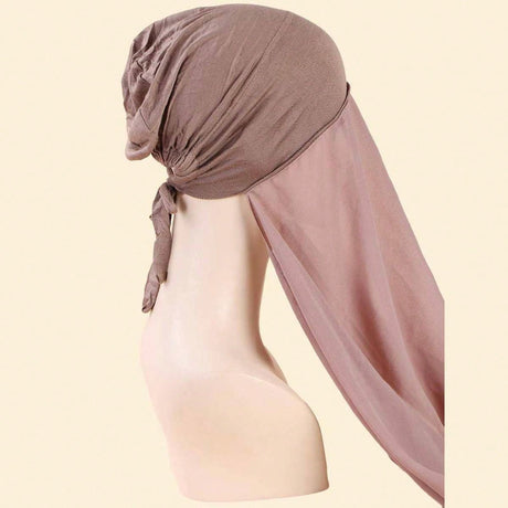 Instant Chiffon Hijab with tie back Undercap