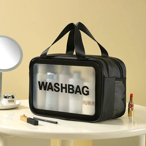 Women Double Layer transparent Cosmetic Bags for Women | Travel Bag