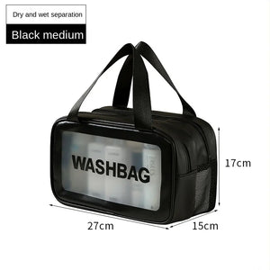 Women Double Layer transparent Cosmetic Bags for Women | Travel Bag