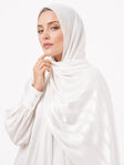 نصف كتان مع نصف خطوط ساتان