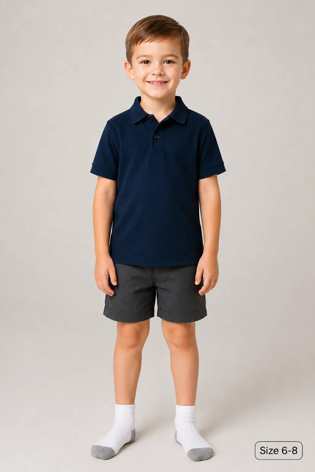 Long White Grey School Socks (12 Pair)