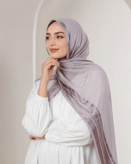 وشاح كتان لامع